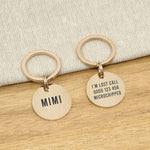 Engraved Stainless Steel Cat Name ID Tag - Brushed Rose Gold Round - About Pets