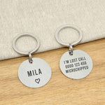 Engraved Stainless Steel Dog Name ID Tag - Large Silver Icon Heart - About Pets