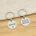Engraved Stainless Steel Dog Name ID Tag - Brushed Silver Icon Heart - About Pets