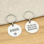 Engraved Stainless Steel Dog Name ID Tag - Icon Paw L Silver Stainless - About Pets