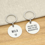 Engraved Stainless Steel Dog Name ID Tag - Large Silver Icon Heart - About Pets