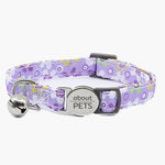 Grafix Breakaway Cat Collar - Purple Flower - About Pets