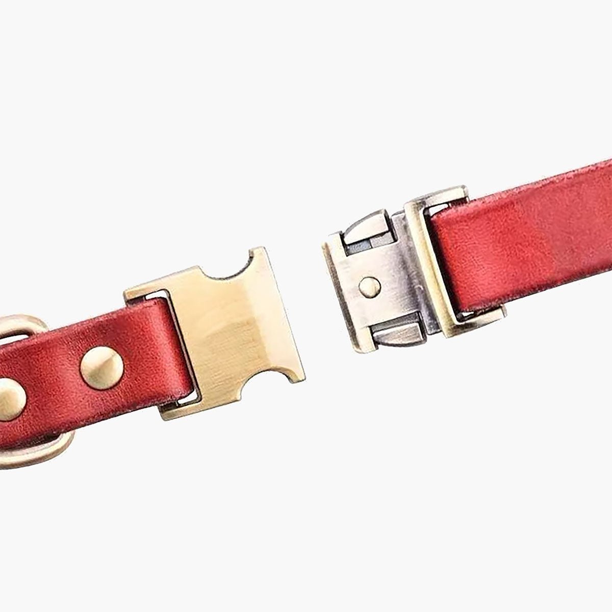 Kobe Cowhide Leather Dog Collar S Brown Kobe - About Pets