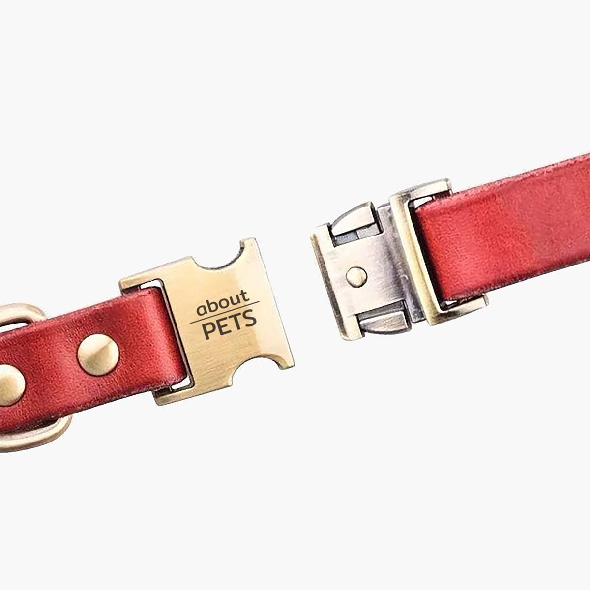 Kobe Cowhide Leather Dog Collar S Brown Kobe - About Pets