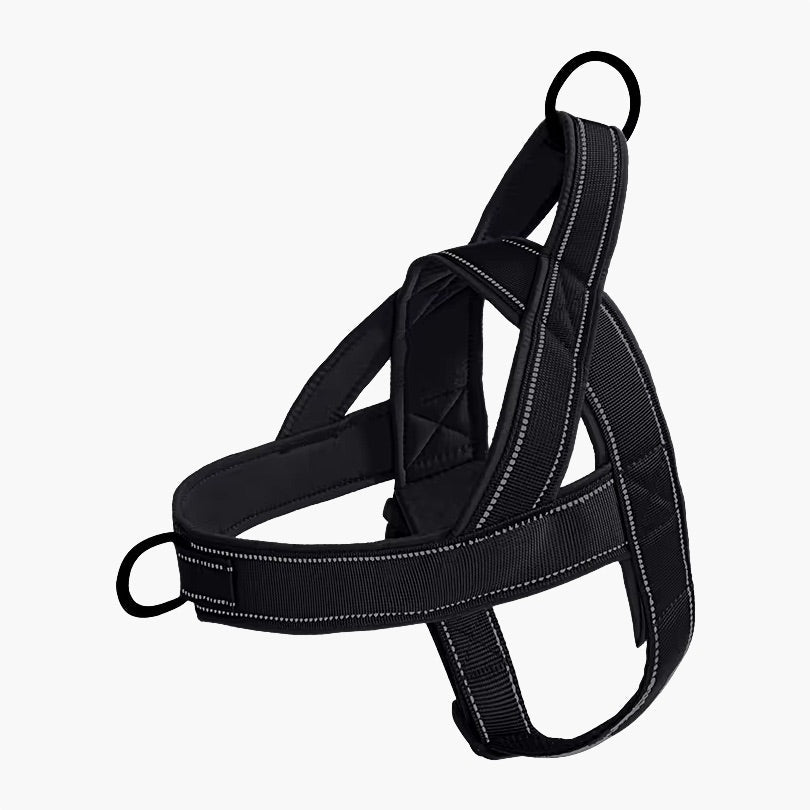 Kwikfit Nylon No - Pull Dog Harness - Black - About Pets