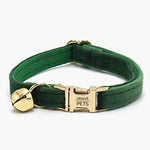 Lux Velvet Cat Collar with Bell - About Pets