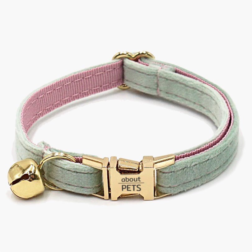 Lux Velvet Cat Collar with Bell - About Pets