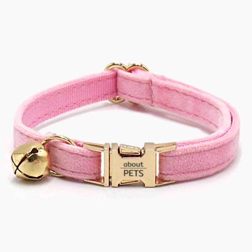 Lux Velvet Cat Collar with Bell - About Pets