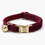 Lux Velvet Cat Collar with Bell - About Pets